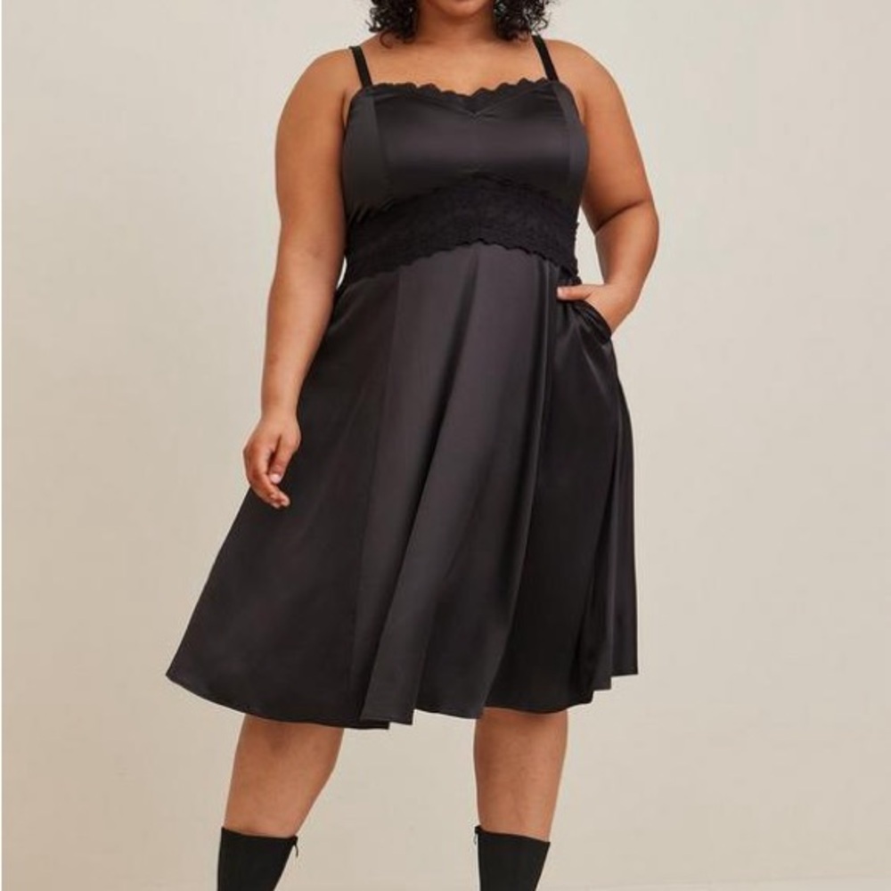 Torrid Black Polyester Blend fabric. Size 18-20